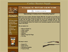 Tablet Screenshot of cowboyshooterssupply.com